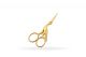Embroidery scissors, sand-blasted gold plating Stork - OMNIA Line Collection