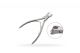 Foot nail nipper, front cut 1/4 moon shape, box joint double blade spring - edge 6 mm - NIPPERS - SU