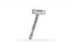 Single edge safety razor, satin stainless steel, mobile head - RAZORS - TOOL Collection - PROFESSION